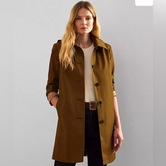 Lauren Ralph Lauren Balmacaan Hooded Raincoat - Picture 10 of 15